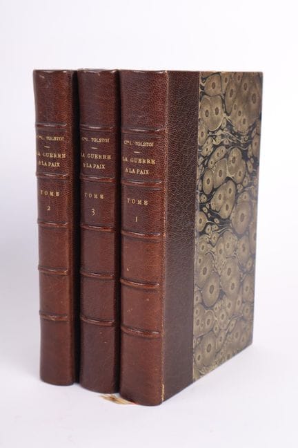 TOLSTOY (Count Leon).
War and Peace.

3 in-12 volu