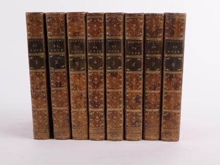 POPE (Alexander).
Complete Works.

8 volumes in-8,