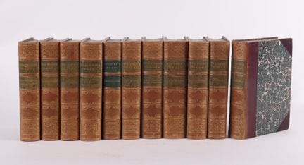THACKERAY (William).
Works.
11 volumes gd in-12 re