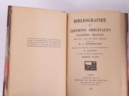 ROCHEBILIERE (M.-A.) / CLAUDIN (A.) / PLACE (Josep