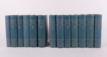 BYRON (Lord).
The Works.
13 volumes reliés pleine 
