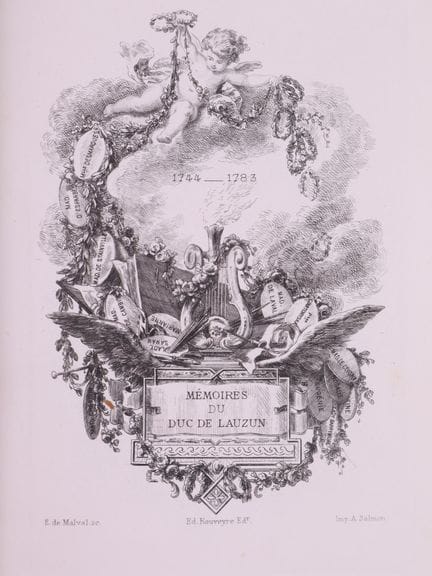 LAUZUN (Herzog von).
Memoiren. Vollständige Ausgab