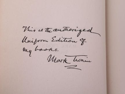 TWAIN (Mark).
The writings.
25 volumes pt in-8 rel