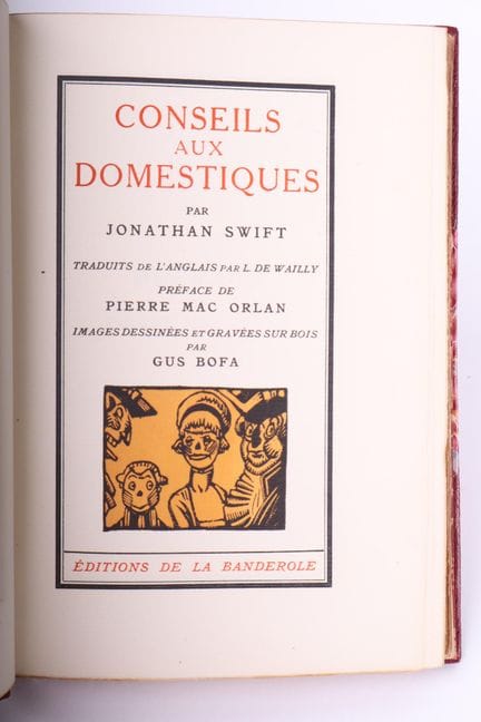 [BOFA] SWIFT (Jonathan).
Conseils aux domestiques.