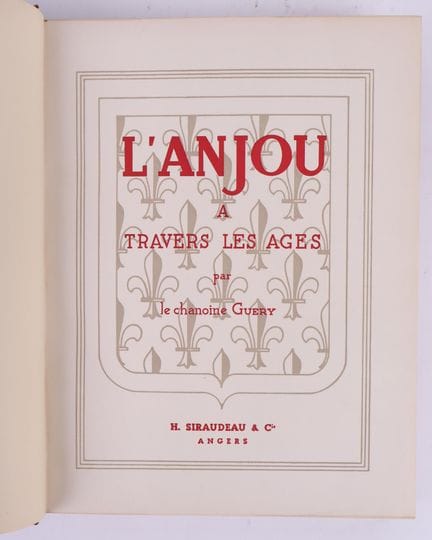GUERY (Kanonikus A.).
Das Anjou im Wandel der Zeit