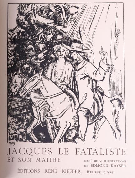 [KAYSER] DIDEROT (Denis).
Jacques le Fataliste et 