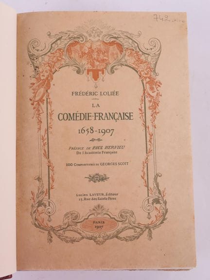 LOLIEE (Frédéric).
Die Comédie Française 1658–1907