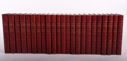 HARDY (Thomas).
Works.
23 volumes in-8 reliés 1/2 