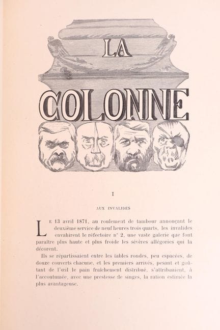 DESCAVES (Lucien).
La Colonne. Eine Erzählung aus 