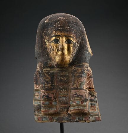 ANTIKES ÄGYPTEN 
Brustmaske, Mumienporträt aus pol