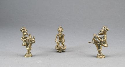 BURKINA FASO
Dreiteiliges Set aus Bronzeskulpturen