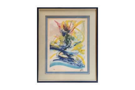 雷蒙德·莫雷蒂（1931-2005）
抽象构图
石版画
右下角签名，编号124/199
高47.5厘
