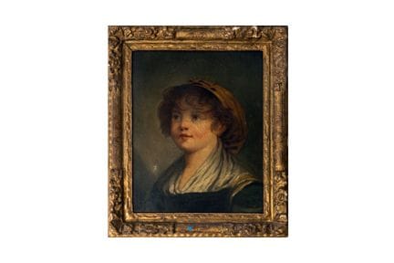 Jean Baptiste GREUZE (1725-1805), suiveur de
Huile