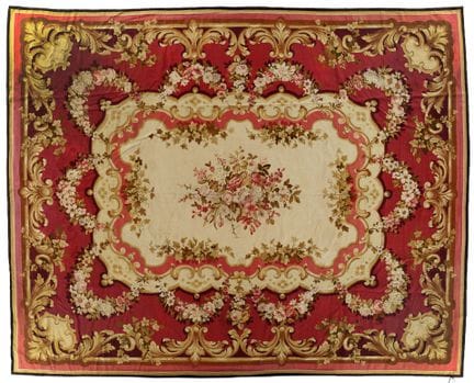 Importante tappeto a punto di Savonnerie con decor