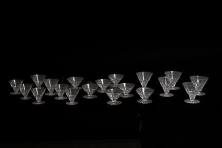 BACCARAT 
Servizio da tavola in cristallo composto