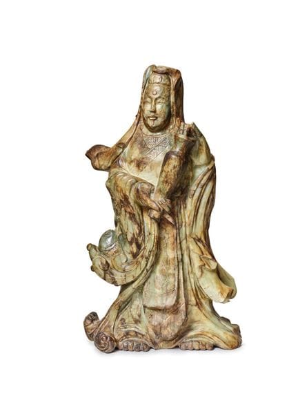 CINA
Importante scultura in pietra dura raffiguran