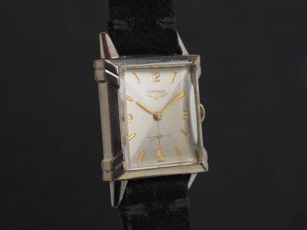 LONGINES Gold-Filled
Gold-plated wristwatch. Squar
