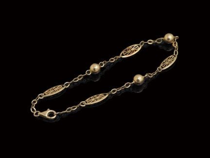 Armband aus 18 Karat Gelbgold (750/1000), filigran