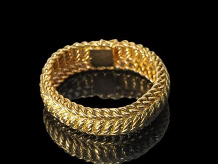 Armband aus 18 Karat Gelbgold (750/1000) mit breit