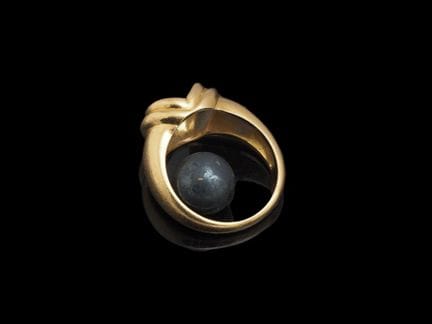 Ring aus 18 Karat Gelbgold (750/1000) mit abnehmba