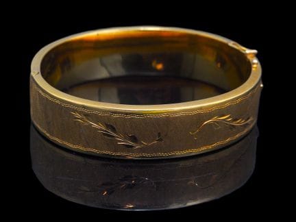 Armreif aus 18 Karat Gelbgold (750/1000) mit feine