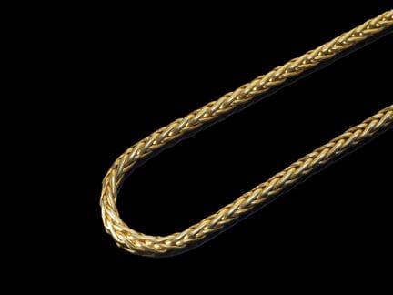 Halskette aus 18-karätigem Gold (750/1000) in gefl