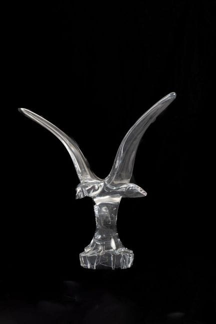BACCARAT
Statua in vetro di un'aquila. 
Dimensioni