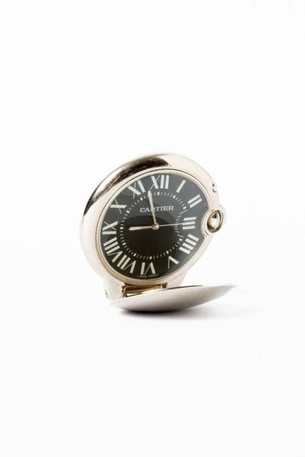 CARTIER rif. 3038
Sveglia Ballon Bleu in acciaio. 