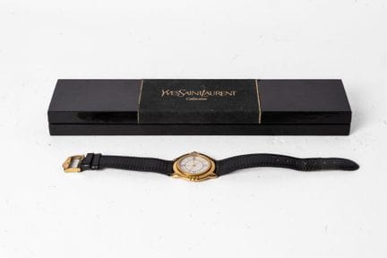 YVES SAINT LAURENT
Orologio da polso placcato in o