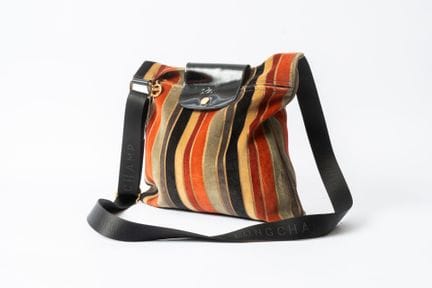 LONGCHAMP
Borsa a tracolla in velluto a righe mult