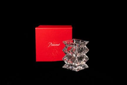 BACCARAT
portacandela in cristallo intagliato.
Fir