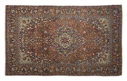 Exceptionnel, fin et rare tapis KACHAN MORTACHEM 
