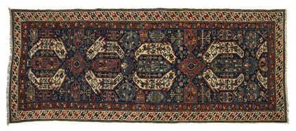 Tapis LENKORAN 
Caucase. Fin du 19e siècle.
Velour