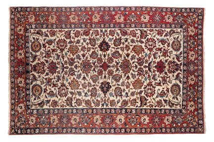 Fin, original et ancien tapis ISPAHAN 
Iran. Vers 