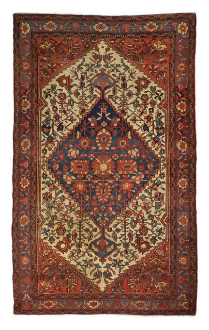 Tapis MELAYER 
Perse. Fin du 19e siècle.
Velours e
