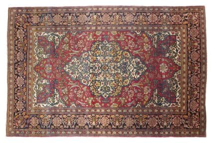 Tapis ISPAHAN 
Perse. Fin du 19e siècle.
Velours e