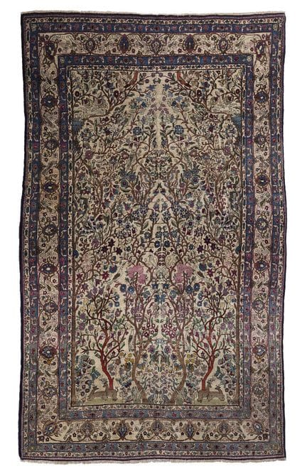 Tapis TÉHÉRAN (Perse), 
Fin du 19ème siècle.
Velou