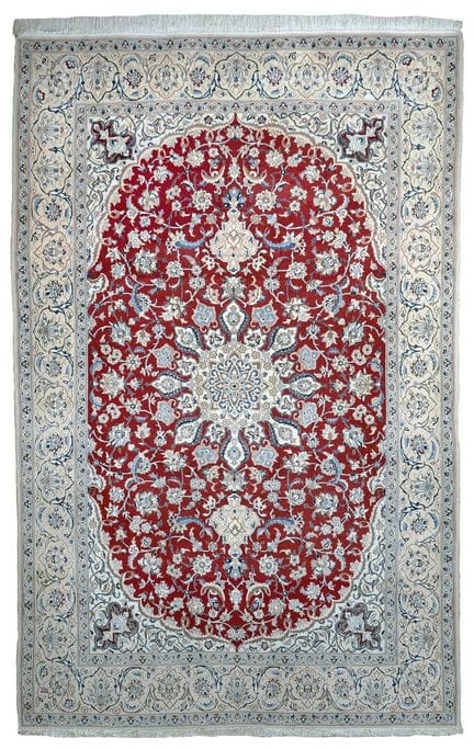 Tapis NAIN (Iran), 
Milieu du 20e siècle.
Velours 