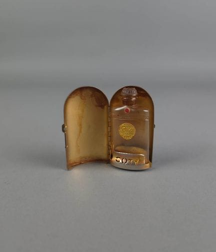 COTY - L'ORIGAN 
Petit flacon de parfum en verre, 