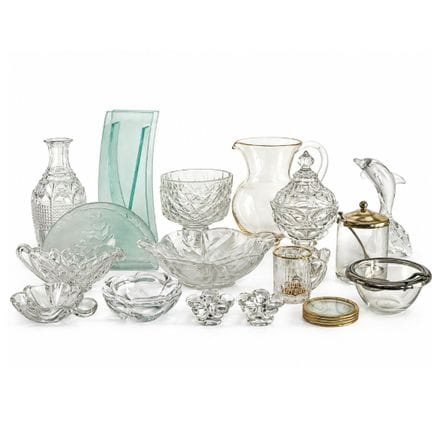 Glaswaren-Set Set aus verschiedenen Glasgegenständ