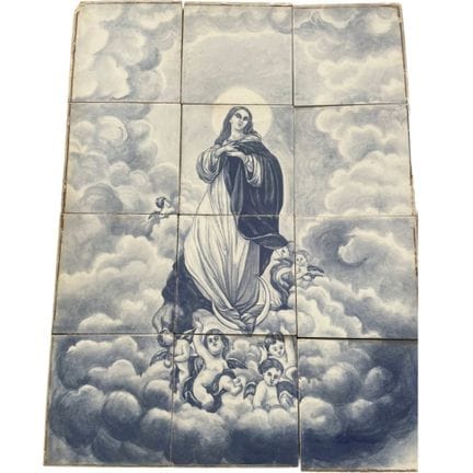 Fliesenwandbild „Nossa Senhora“ – Wandbild aus 12 