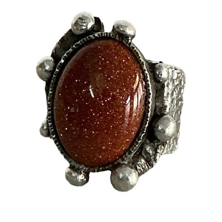Anello in argento portoghese, con marchio ANA, con