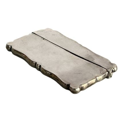 Porte-cartes en argent anglais 925/1000, XIXe/XXe 