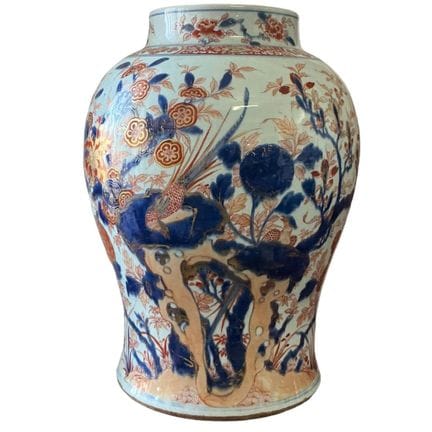 Großformatige japanische Vase aus japanischem Porz