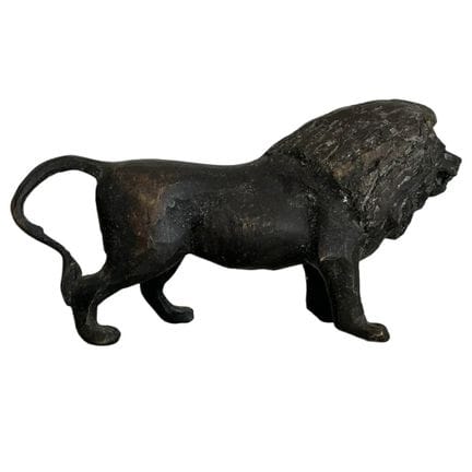 Bronzeskulptur „Löwe“ Bronzeskulptur, die einen Lö