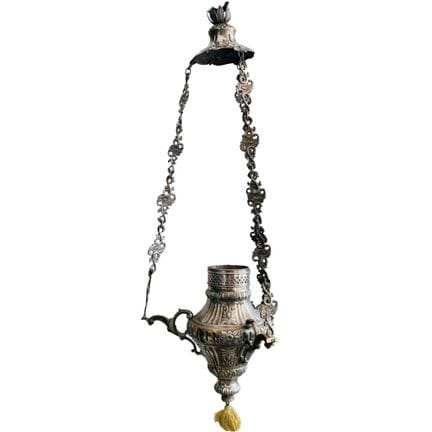 Lampadario in argento portoghese, modello “Porto C
