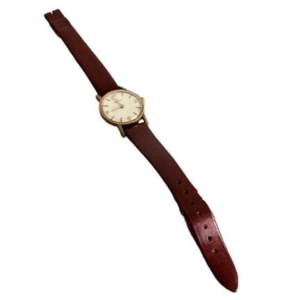 Omega-Damenuhr mit mechanischem Uhrwerk, vergoldet