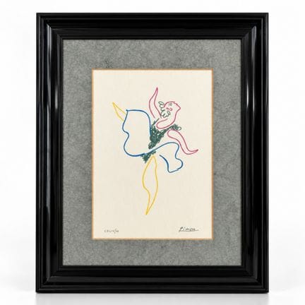 Pablo Picasso, „La Bailarina“, farbiger Druck aus 