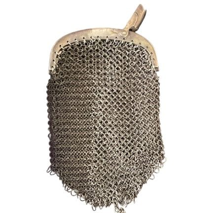Borsa in maglia d'argento portoghese, XIX/XX secol