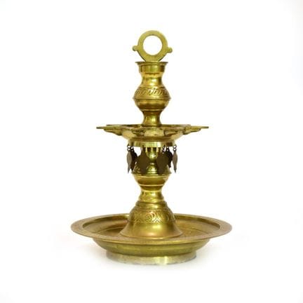 Sabbatlampe Balusterschaft mit sternförmiger Ölsch